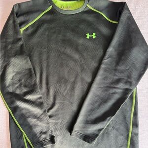 Under Armour Charcoal Shirt with Lime Highlights